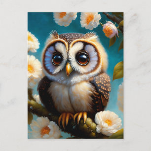 cute owl postcard