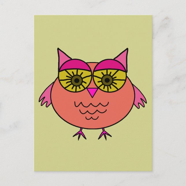 Cute Owl Postcard (Front)