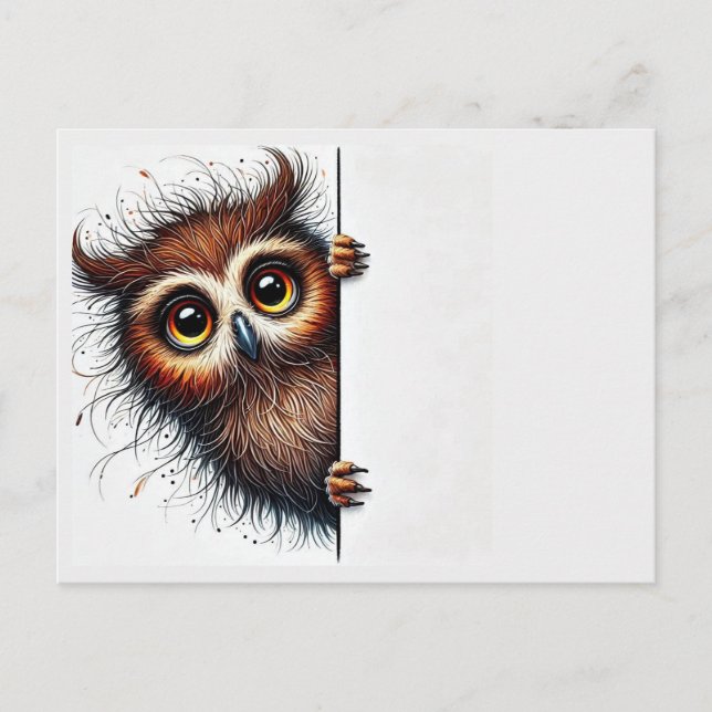 Cute Owl Postcard (Front)