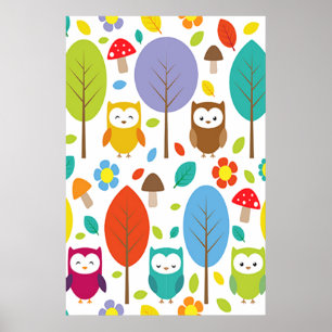 Cute Owl Poster