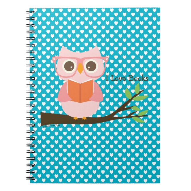 Cute Owl Reading Notebook (Front)