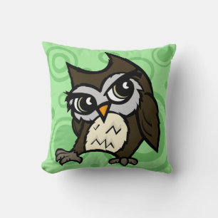 CUTE OWL SQUARE THROW PILLOW