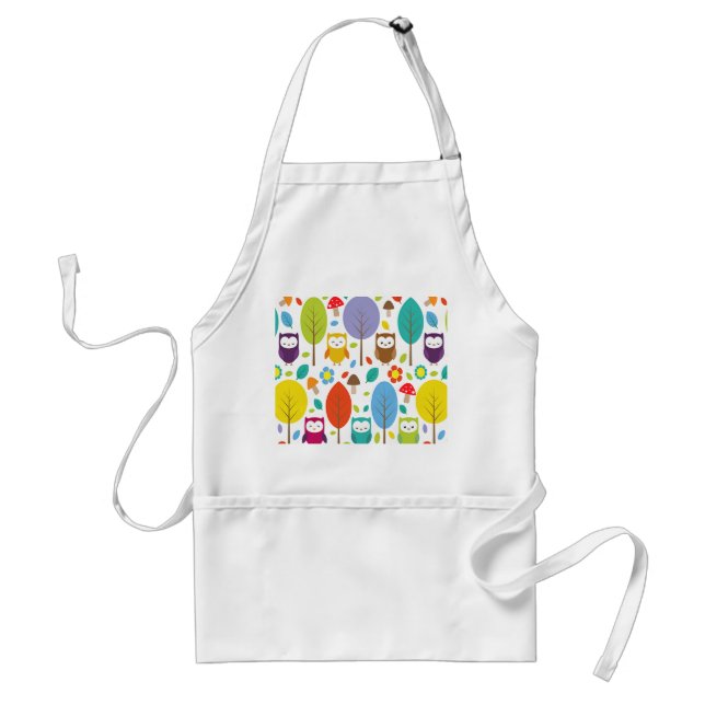 Cute Owl Standard Apron (Front)
