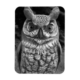 Cute Owl Statue Magnet
