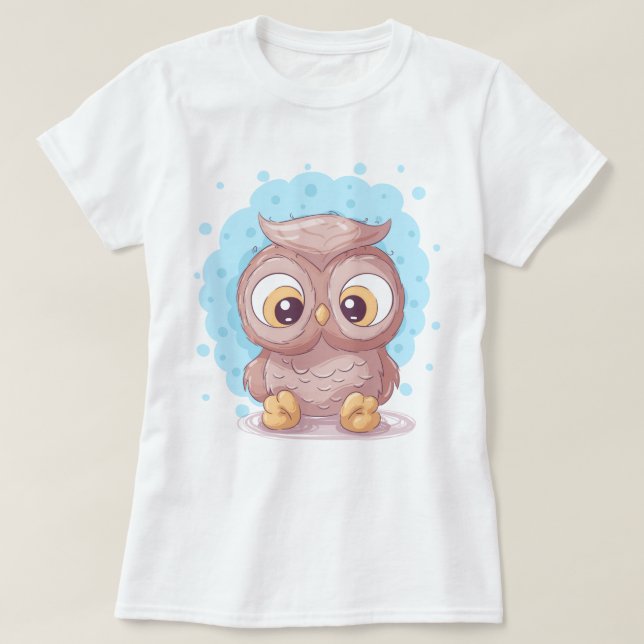 Cute Owl T-Shirt (Design Front)