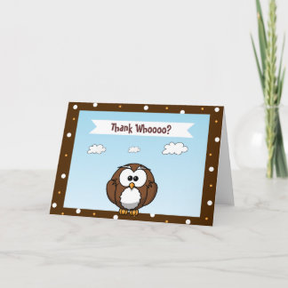 Cute Owl Thank You Cards