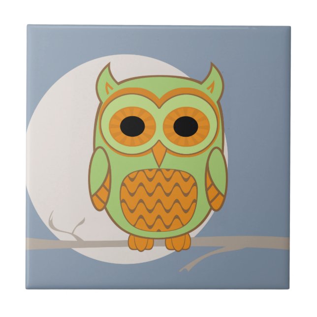 Cute Owl Tile (Front)