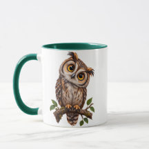 Cute Owl Two-Sided Coffee Mug