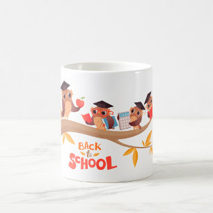 Cute Owls Back to School Graduation  Coffee Mug