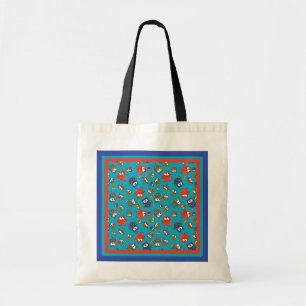 Cute Owls Budget Tote Bag, Red, Blue, Green Bag
