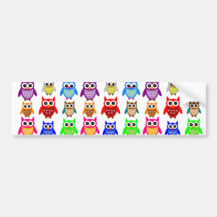 cute owls bumper sticker