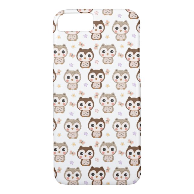 Cute Owls Case-Mate iPhone Case (Back)