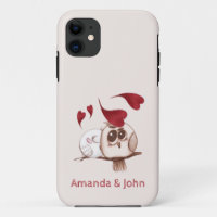 Cute Owls Couple Names Personalized