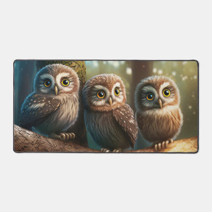 Cute Owls  Desk Mat