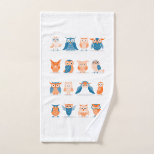 Cute Owls Hand Towel