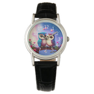 Cute Owls Hearts Valentine Inspired Artwork   Watch