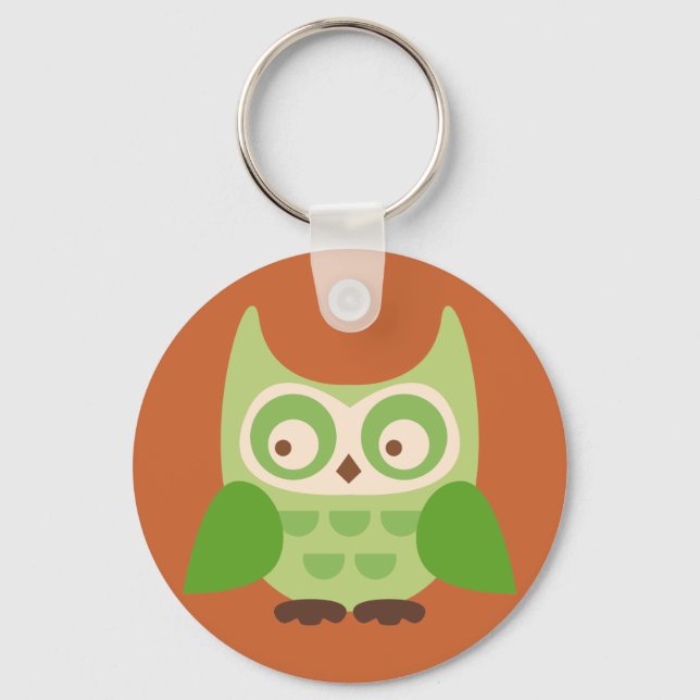 Cute Owls Keychain (Front)