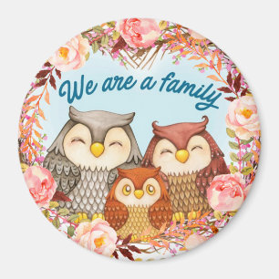 Cute Owls Magnet