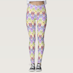 Cute Owls, Owl Pattern, Baby Owls, Colourful Owls Leggings