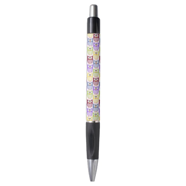 Cute Owls, Owl Pattern, Baby Owls, Colourful Owls Pen (Front Vertical)