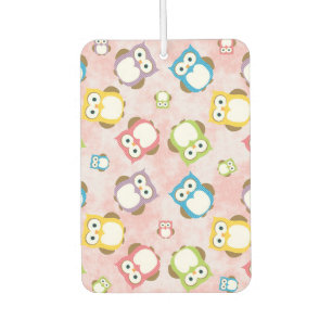Cute Owls, Owl Pattern, Colourful Owls, Baby Owls Air Freshener