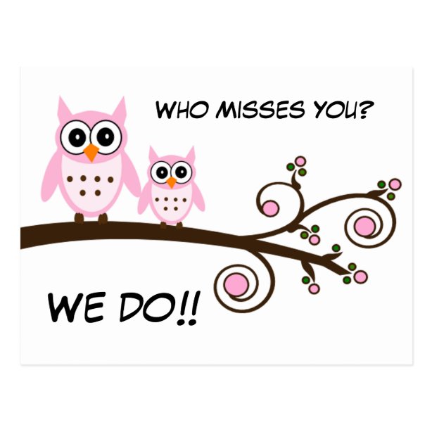 We Miss You Postcards | Zazzle CA