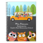 Cute Owls School Bus Personalized Teacher