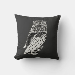 Cute owls throw pillow