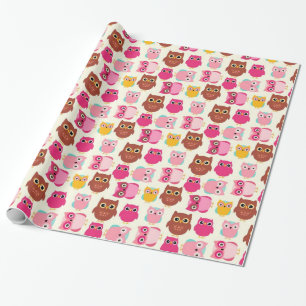 Cute Owls Wrapping Paper