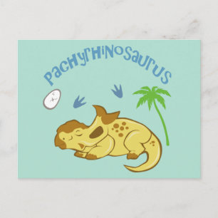 Cute Pachyrhinosaurus Postcard