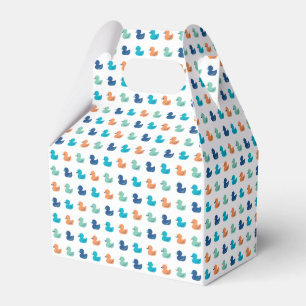 Cute Paddling of Ducks Pattern Favor Box