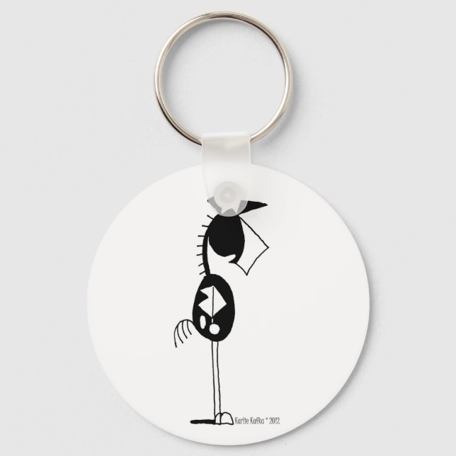 Cute Paint Horse Cartoon Keychain (Front)