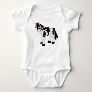 Cute Paint Pony Baby Bodysuit
