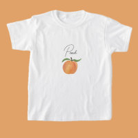 Cute Painted Peach Fruit Illustration 