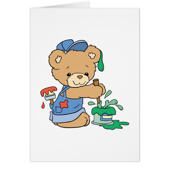 Cute Painter Bear (Front)