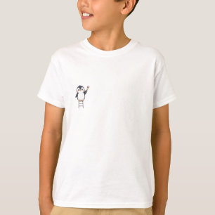 Cute Painter Penguin Kids T-Shirt
