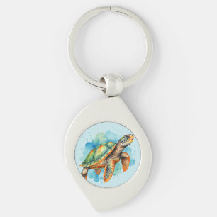 Cute Painting Turtle Keychain