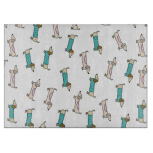 Cute Pair Of Dachshunds Cutting Board