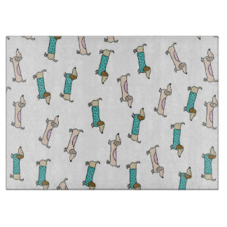 Cute Pair Of Dachshunds Cutting Board