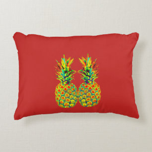 CUTE Pair of Pineapples Accent Pillow