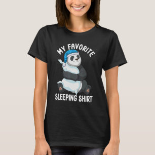 Cute Pajama for Women  Nigh Sleeping Panda 2 T-Shirt