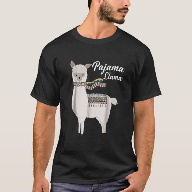 Cute Pajama Llama T-Shirt (Front)