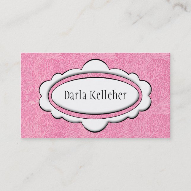 Cute Pale Pink Business Cards (Front)