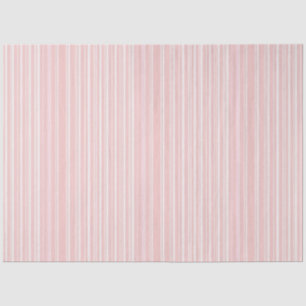 Cute Pale Pink Candy Striped Tissue Paper