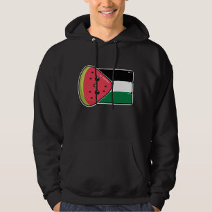 Cute Palestine flag with watermelon-Free Palestin Hoodie