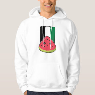 Cute Palestine flag with watermelon-Free Palestin Hoodie