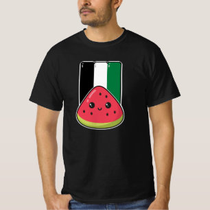 Cute Palestine flag with watermelon-Free Palestin T-Shirt