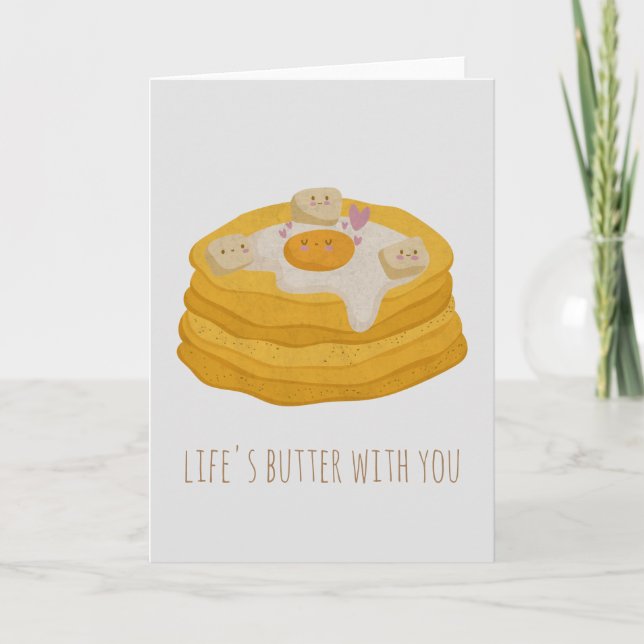 Cute Pancake sur mesure avec oeuf et beurre (Devant)