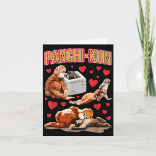 Cute panchi-kun baby monkey baby monkey funny meme card