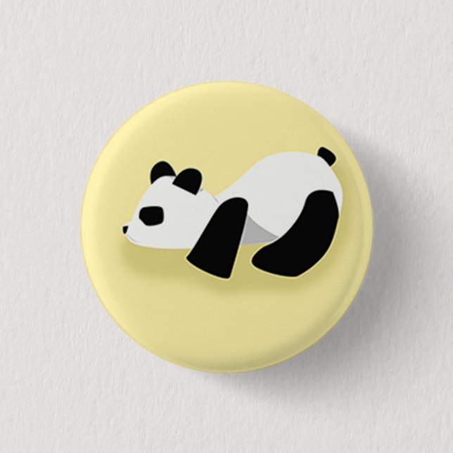 Cute Panda 1 Inch Round Button (Front)